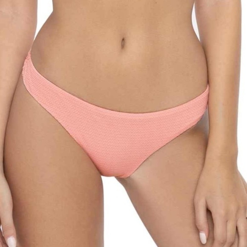 Anthropologie Pily Q Swimsuit Bottom Coral Reef Pink